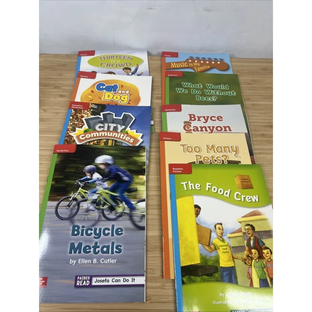 Set of‎ 9 McGraw-Hill Read to Achieve Leveled Readers Grade 2 NEW